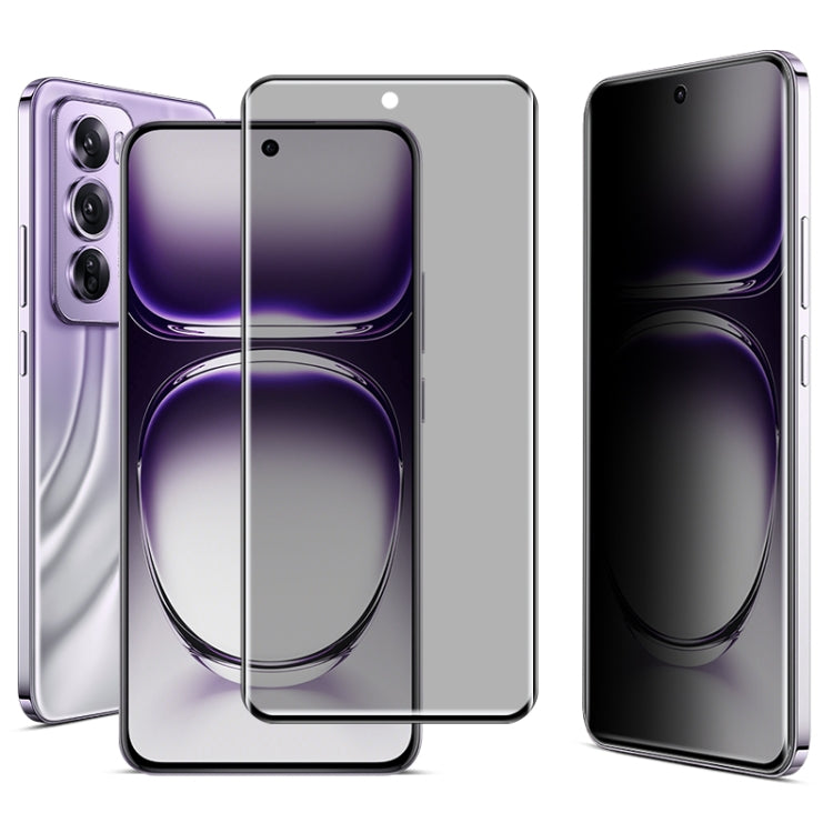 For OPPO Reno12 Pro Global imak 3D Curved Privacy Full Screen Tempered Glass Film