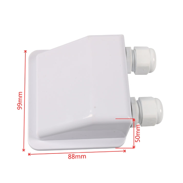RV Sealed Waterproof Solar Double Cable Entry Gland Box(White) - Other Tools by PMC TechLife | Online Shopping South Africa | PMC TechLife | Buy Now Pay Later Mobicred