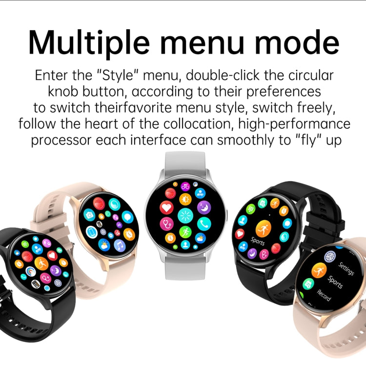 LEMFO HK89 1.43 inch BT5.0 IP67 Sport Smart Watch, Support Bluetooth Call / Message Notification / Heart Rate / Blood Pressure Health Monitor(Silver)