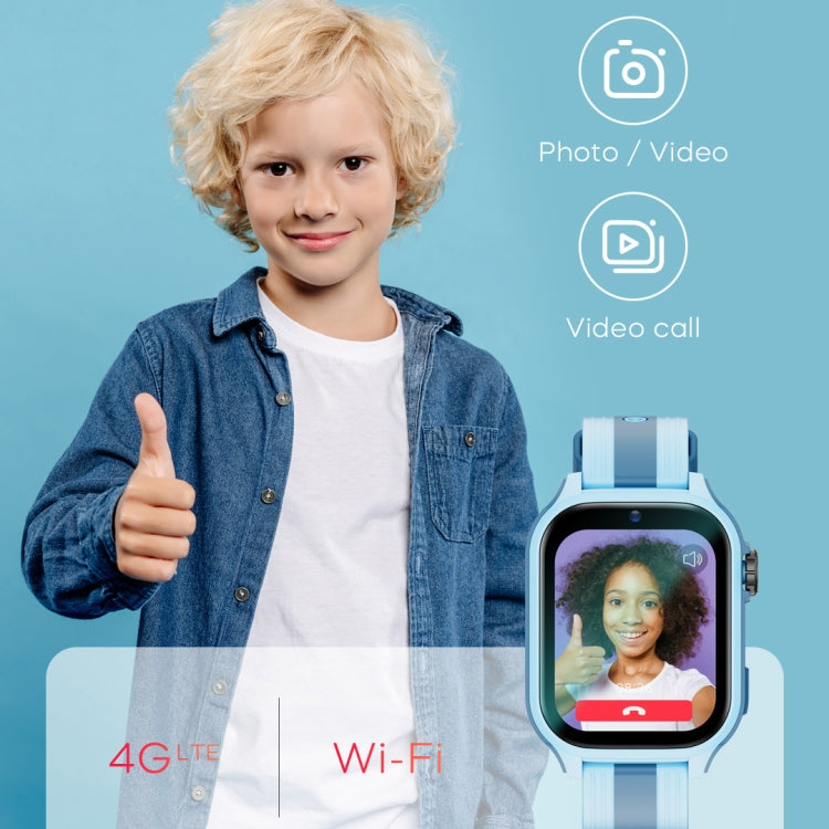 LEMFO K36 1.83 inch IPX7 Children Sport Smart Watch, Support Video Call / Message Notification / GPS / WiFi(Blue) - free shipping - PMC Jewellery - Order now!