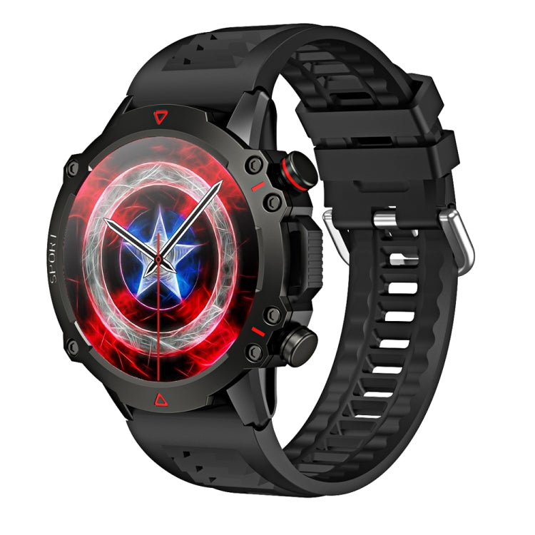 LEMFO TF10 Pro 1.53 inch BT5.2 IP67 Sport Smart Watch, Support Bluetooth Call / Sleep / Blood Oxygen / Heart Rate / Long Sitting Health Monitor(Black)