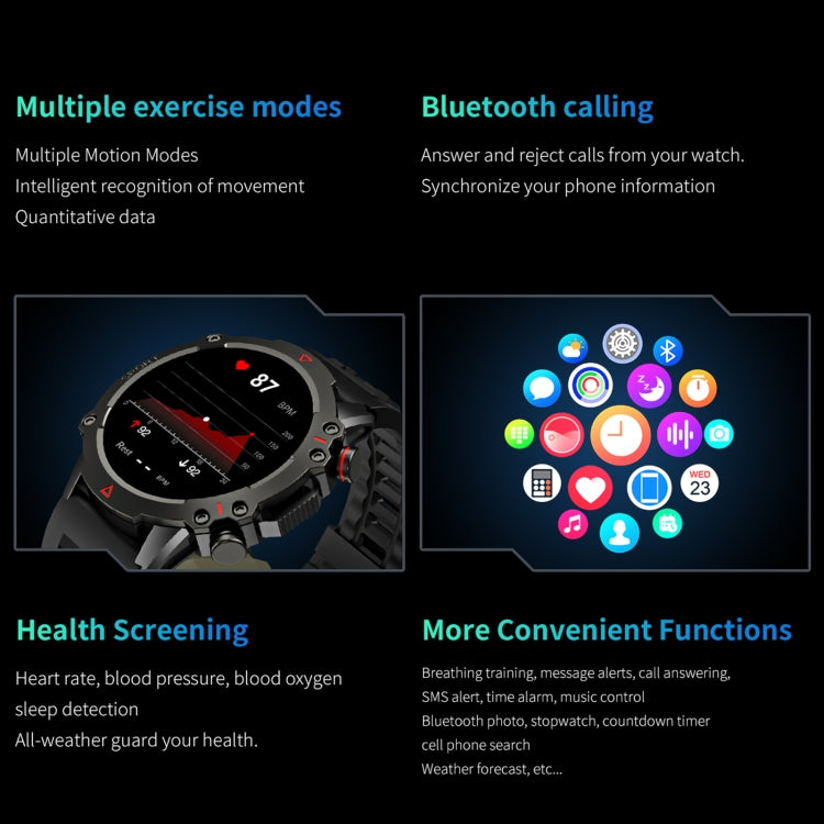 LEMFO TF10 Pro 1.53 inch BT5.2 IP67 Sport Smart Watch, Support Bluetooth Call / Sleep / Blood Oxygen / Heart Rate / Long Sitting Health Monitor(Black) - Smart Watches by LEMFO | Online Shopping South Africa | PMC TechLife | Buy Now Pay Later Mobicred
