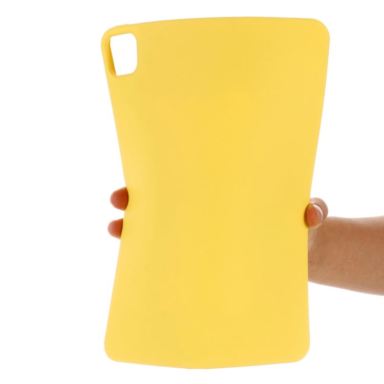 For iPad Pro 11 2024 Pure Color Liquid Silicone Shockproof Tablet Case(Yellow) - iPad Pro 11 2024 Cases by PMC TechLife | Online Shopping South Africa | PMC TechLife | Buy Now Pay Later Mobicred