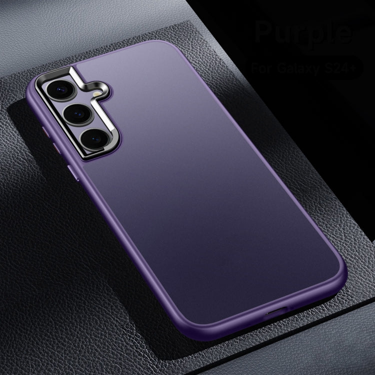 For Samsung Galaxy S24+ 5G SULADA Skin Feel Matte Shockproof Phone Case(Purple)
