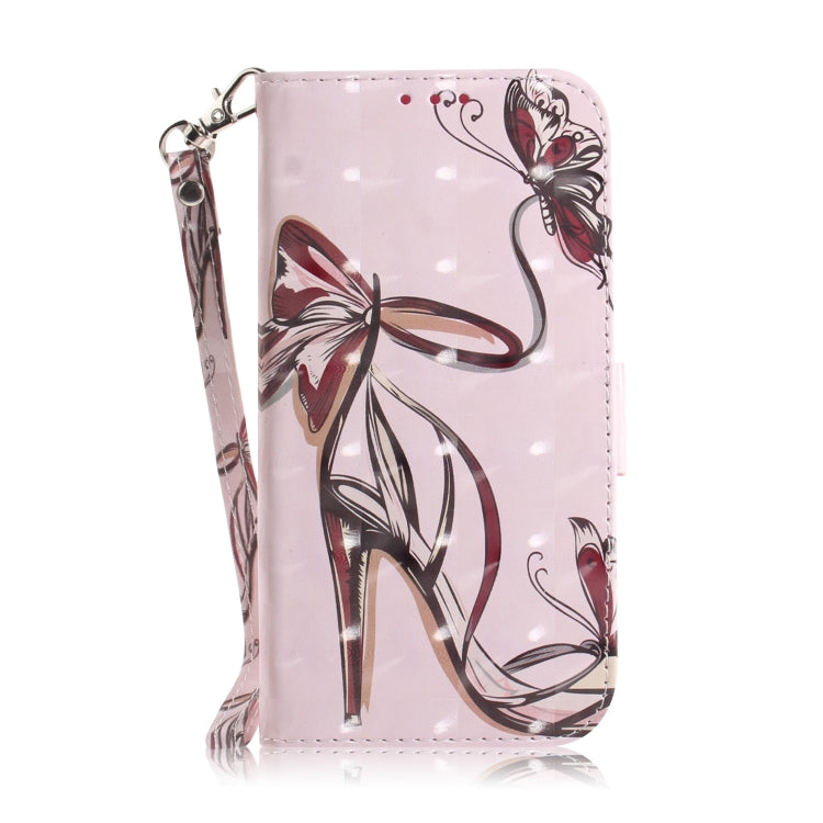 For Xiaomi Redmi K70 Pro / K70 3D Colored Flip Leather Phone Case(Butterfly High-heeled)