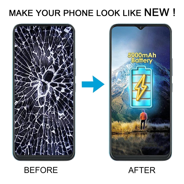 For itel Vision 2S OEM LCD Screen with Digitizer Full Assembly