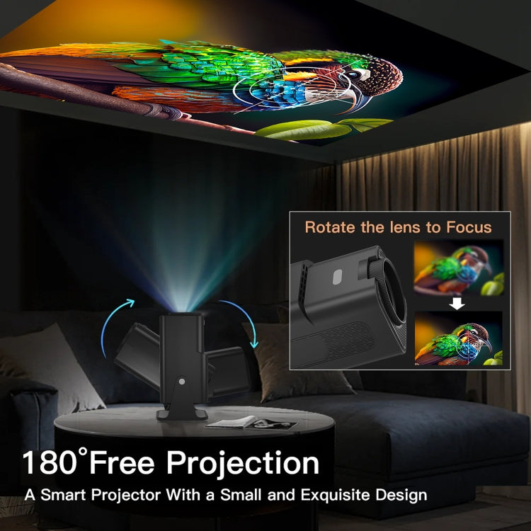 Y6S 4K Android 12.0 Portable Home HD Mini WiFi Projector(EU Plug)