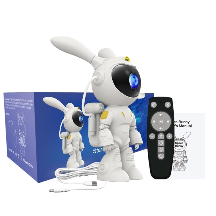 G001 Space Rabbit Starry Sky Projection Lamp Bedroom Laser Atmosphere Light(White) - Projection Lamp by PMc TechLife | Online Shopping South Africa | PMc TechLife | Buy Now Pay Later Mobicred