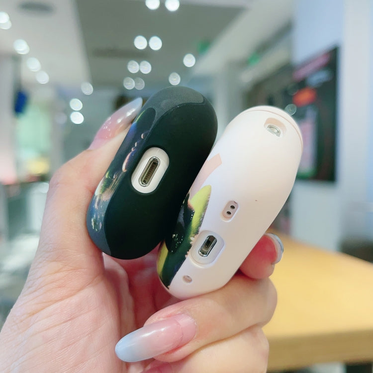 For AirPods 3 Phantom Panda Pattern Earbuds Box Frosted TPU Case(White) - For AirPods 3 by PMC Jewellery | Online Shopping South Africa | PMC Jewellery | Buy Now Pay Later Mobicred