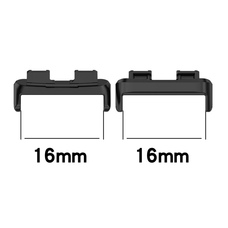 For Huawei Band 10 / 9 / 8 1 Pair Stainless Steel Metal Watch Band Connector(Gold)
