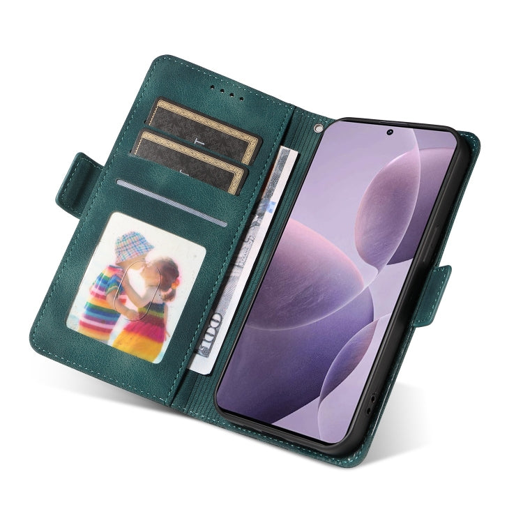 For Redmi K70 / K70 Pro Embossed Rhombus Starry Leather Phone Case(Green)