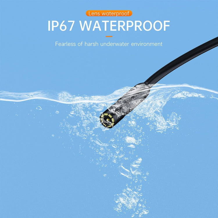 AN112 2 in 1 USB-C / Type-C + 8 Pin Interface 5.5mm HD Industry Endoscope, Length:3.5m Soft Tube
