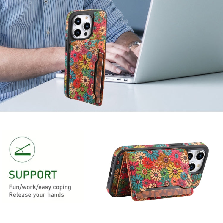 For iPhone 16 Pro Max MagSafe Detachable Card Slot Holder Phone Case(Green) - iPhone 16 Pro Max Cases by PMC TechLife | Online Shopping South Africa | PMC TechLife | Buy Now Pay Later Mobicred