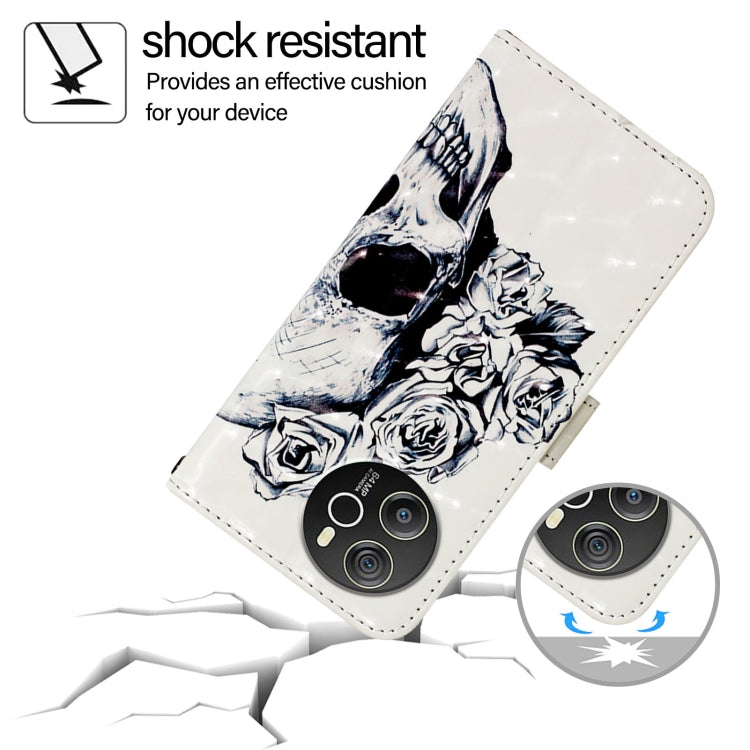 For Blackview Shark 8 3D Painting Horizontal Flip Leather Phone Case(Skull) - More Brand by PMC TechLife | Online Shopping South Africa | PMC TechLife | Buy Now Pay Later Mobicred