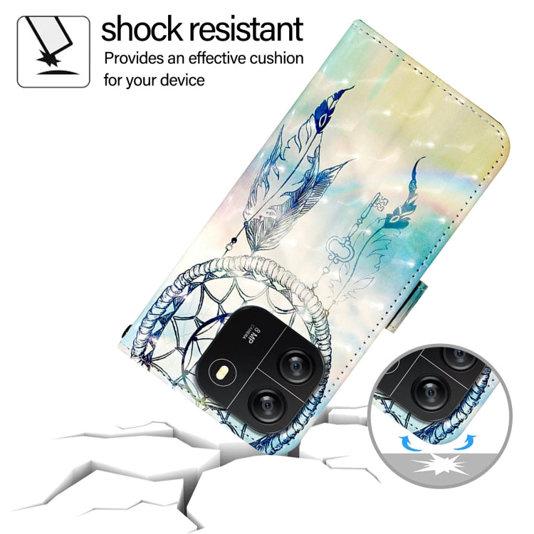 For Blackview Wave 6C 3D Painting Horizontal Flip Leather Phone Case(Dream Wind Chimes) - More Brand by PMC TechLife | Online Shopping South Africa | PMC TechLife | Buy Now Pay Later Mobicred