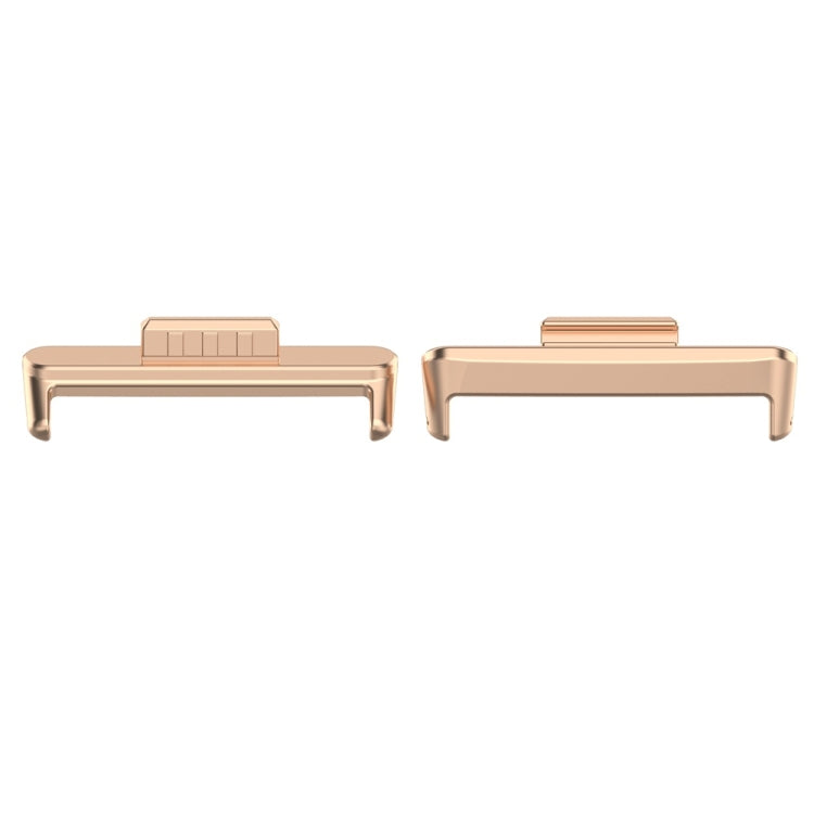 For Huawei Watch Fit3 20mm 1 Pair Zinc Alloy Metal Watch Band Connector(Rose Gold)