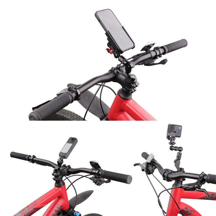 Bicycle Handlebar Holder Pea Clip Phone Clamp 40cm Rod Set