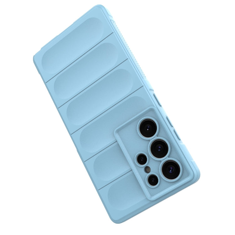 For Samsung Galaxy S25 Ultra 5G Magic Shield TPU + Flannel Phone Case(Wine Red)