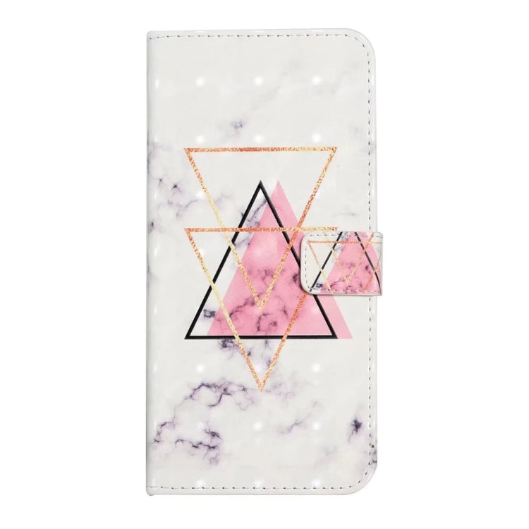 For Samsung Galaxy S25 5G Oil Embossed 3D Drawing Leather Phone Case(Triangular Marble)