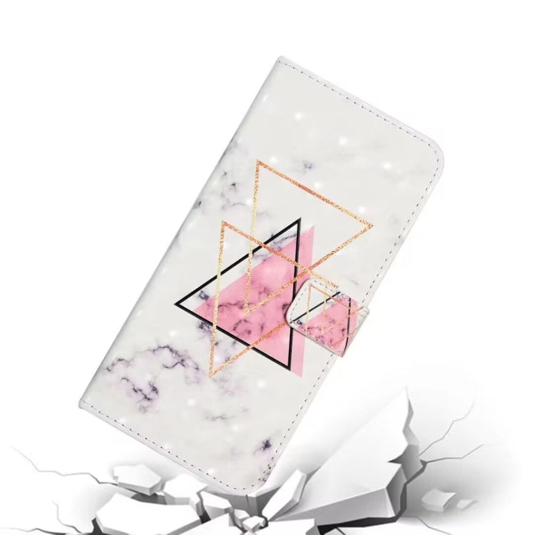 For Samsung Galaxy S25+ 5G Oil Embossed 3D Drawing Leather Phone Case(Triangular Marble) - Galaxy S25+ 5G Cases by PMC TechLife | Online Shopping South Africa | PMC TechLife | Buy Now Pay Later Mobicred