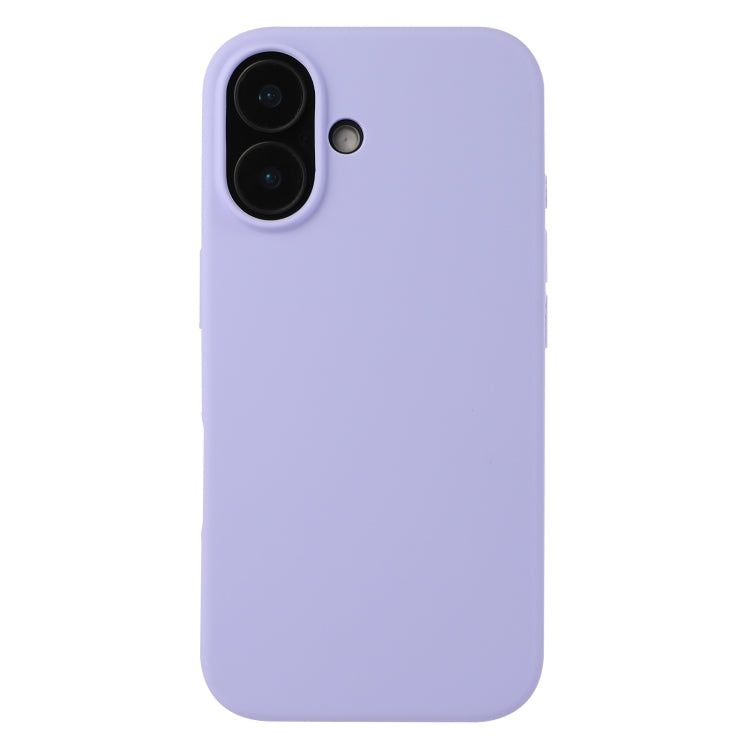 For iPhone 16 Plus Liquid Silicone Phone Case(Purple)