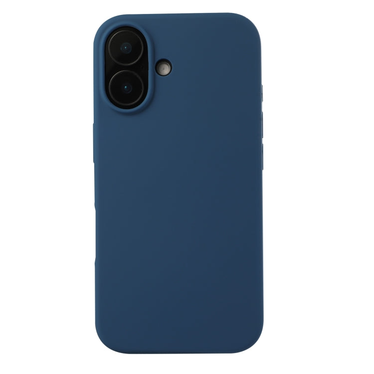For iPhone 16 Plus Liquid Silicone Phone Case(Blue)
