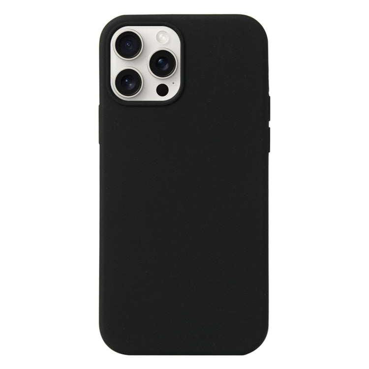 For iPhone 16 Pro Liquid Silicone Phone Case(Black)
