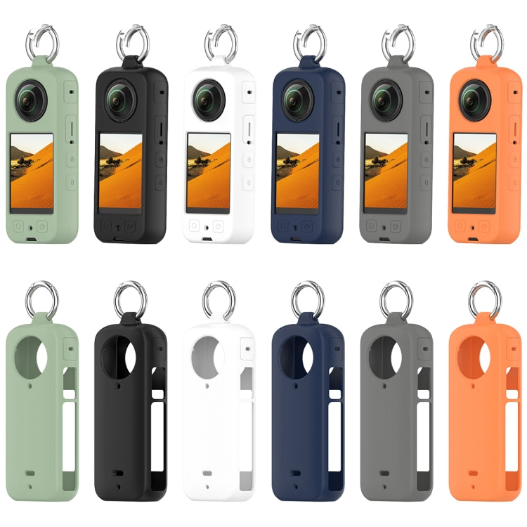 For Insta360 X3 Portable Silicone Protective Case(Ice Green)