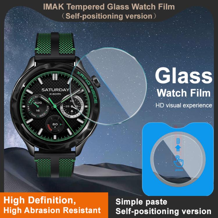 For Xiaomi Watch S4 15th Anniversary Edition imak Tempered Glass Watch Film, Self-positioning Version