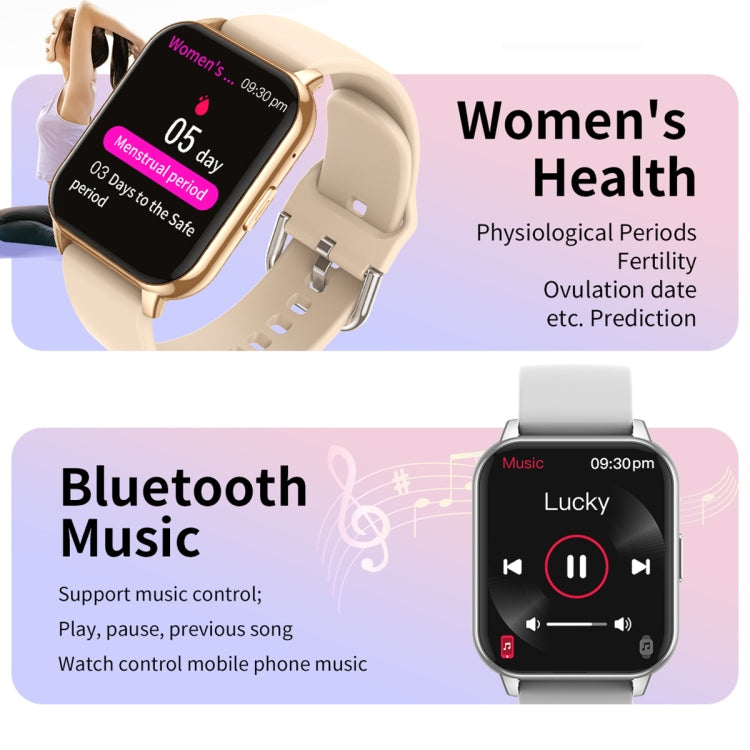 CY12 1.9 inch IPS Screen Smart Watch Supports Voice Calls / Wellness Tracking(Black)