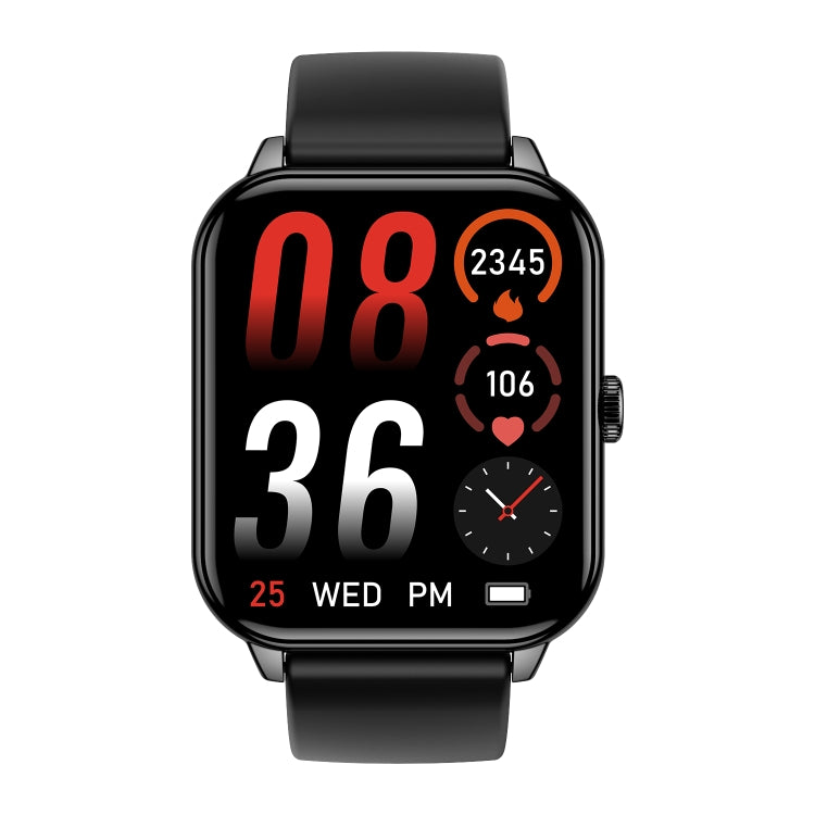 CY13 1.9 inch IPS Square Screen Smart Watch Supports Bluetooth Calls / Wellness Tracking(Black)