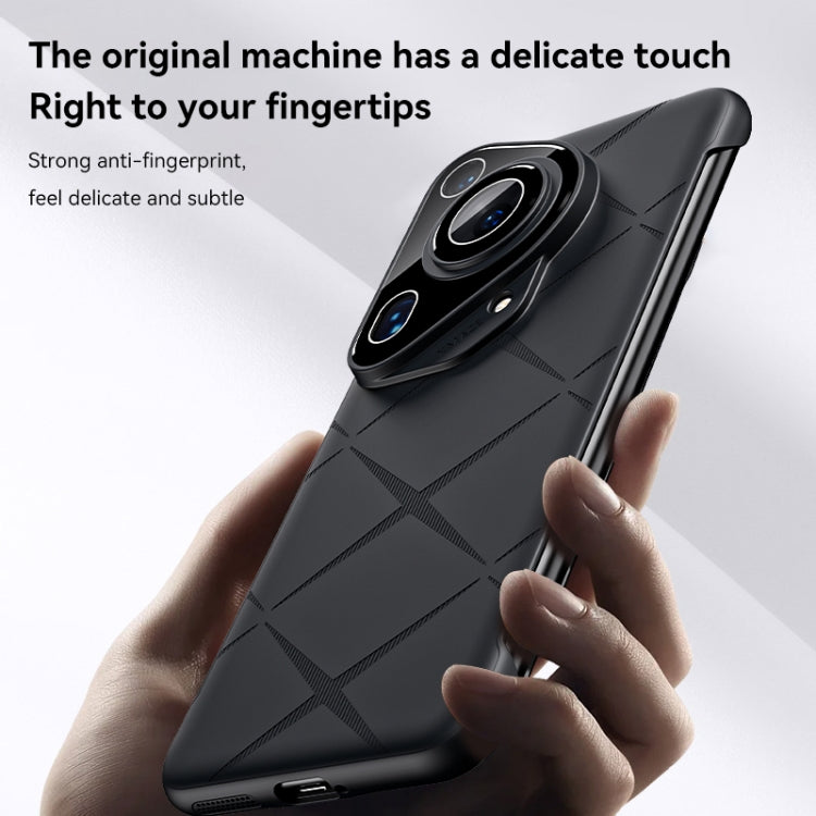For Huawei Pura 70 Pro Borderless Upshrink Camera Protection Magnetic Phone Case(Black)