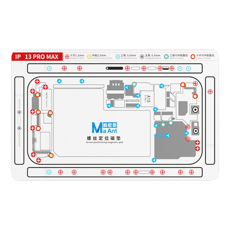 For iPhone 13 Pro Max MaAnt Double-sided Screw Positioning Flexible Soft Magnetic Pad - free shipping - PMC Jewellery - Order now!