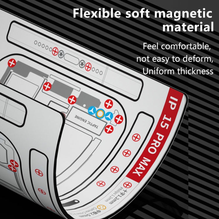 For iPhone 13 Pro MaAnt Double-sided Screw Positioning Flexible Soft Magnetic Pad - Magnetic Screws Mat by MaAnt | Online Shopping South Africa | PMC TechLife | Buy Now Pay Later Mobicred