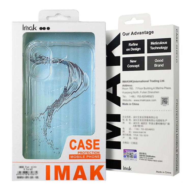 For Samsung Galaxy S24 FE 5G IMAK Corrugated Texture Airbag TPU Phone Case(Transparent)