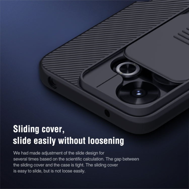 For Xiaomi Poco M6 4G NILLKIN Black Mirror Series Camshield PC Phone Case(Blue)