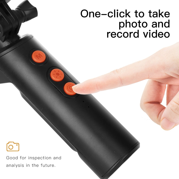 F280 8mm 1080P IP68 Water-resistant Dual Camera WiFi Digital Endoscope, Length:10m Hard Cable(Black)