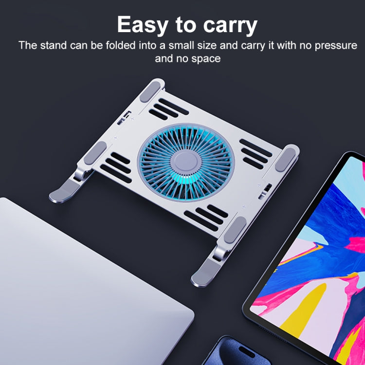 R- JUST HZ44 Aluminum Alloy Laptop Cooling Stand(Silver) - free shipping - PMC Jewellery - Order now!