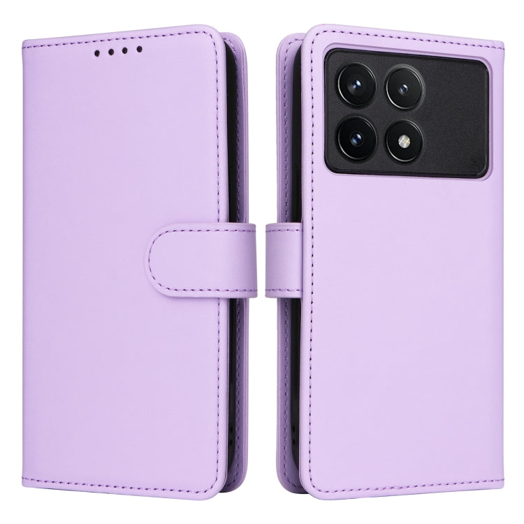 For Redmi K70 / K70 Pro BETOPNICE BN-005 2 in 1 Detachable Imitate Genuine Leather Phone Case(Light Purple)