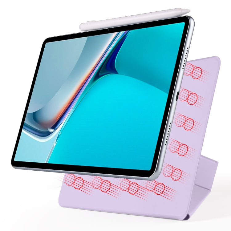 For Huawei MatePad 11 2021 Fixed Buckle Magnetic Deformation Leather Tablet Case(Purple) - Huawei by PMC TechLife | Online Shopping South Africa | PMC TechLife | Buy Now Pay Later Mobicred
