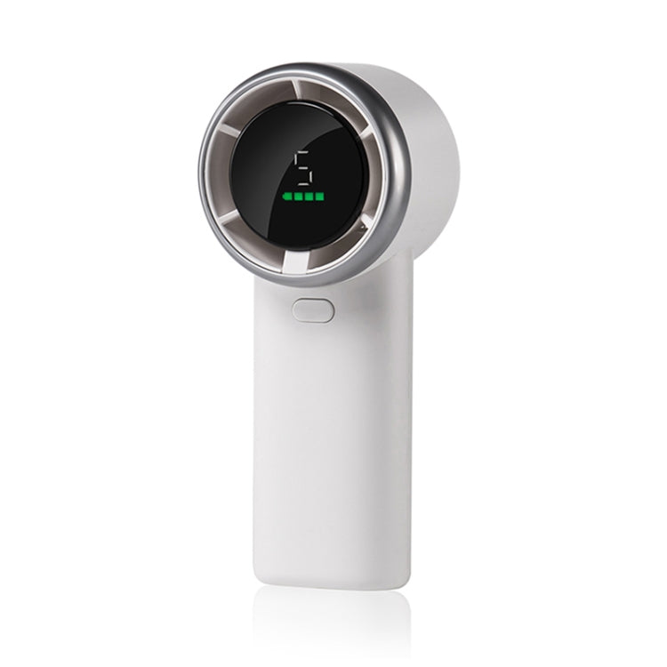 N603 HD Digital Display Handheld Turbine Fan(White)