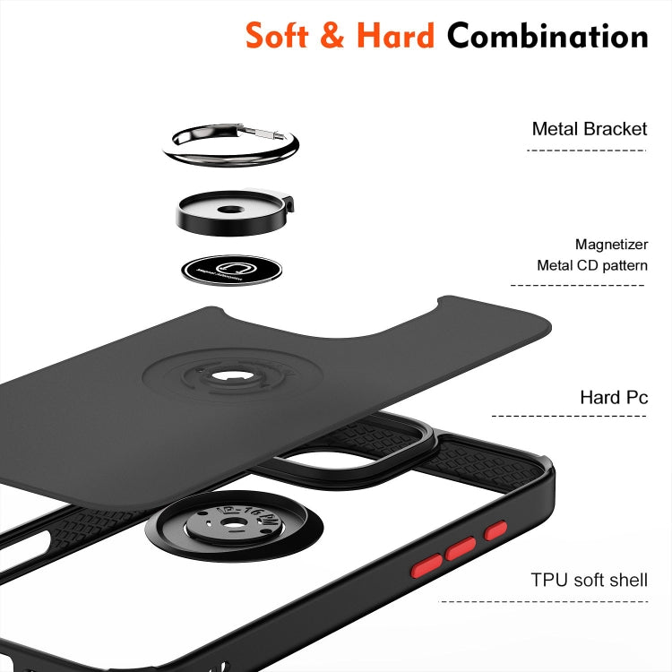 For iPhone 16 Pro Max Q Shadow 1 Series TPU + PC Phone Case with Ring(Black+Red) - iPhone 16 Pro Max Cases by PMC TechLife | Online Shopping South Africa | PMC TechLife | Buy Now Pay Later Mobicred