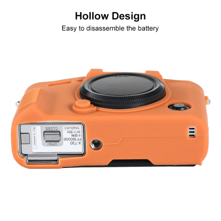 For FUJIFILM X-T30 II Soft Silicone Protective Case(Orange) - Protective Case by PMC TechLife | Online Shopping South Africa | PMC TechLife | Buy Now Pay Later Mobicred