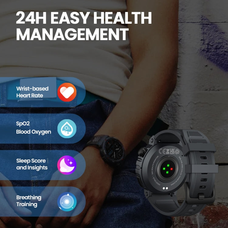 Zeblaze Ares 3 Plus 1.43 inch Fitness & Wellness Smart Watch Supports 24H Health Monitoring(Wild Green) - free shipping - PMC Jewellery - Order now!