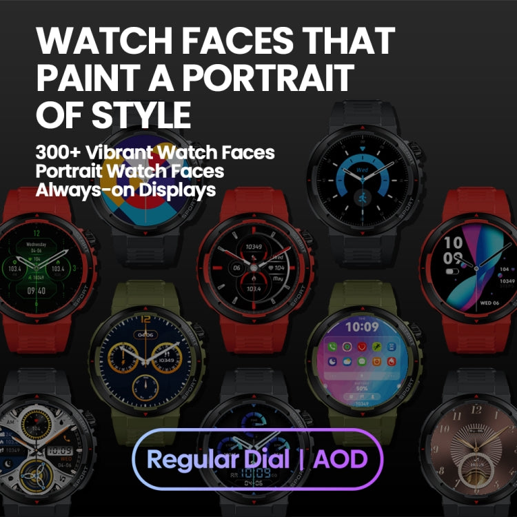 Zeblaze Ares 3 Plus 1.43 inch Fitness & Wellness Smart Watch Supports 24H Health Monitoring(Wild Green) - free shipping - PMC Jewellery - Order now!