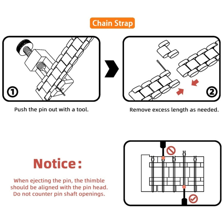 For Honor Band 10 / 9 MIJOBS Three-Beads Stainless Steel Watch Band(Black) - Watch Bands by MIJOBS | Online Shopping South Africa | PMc TechLife | Buy Now Pay Later Mobicred