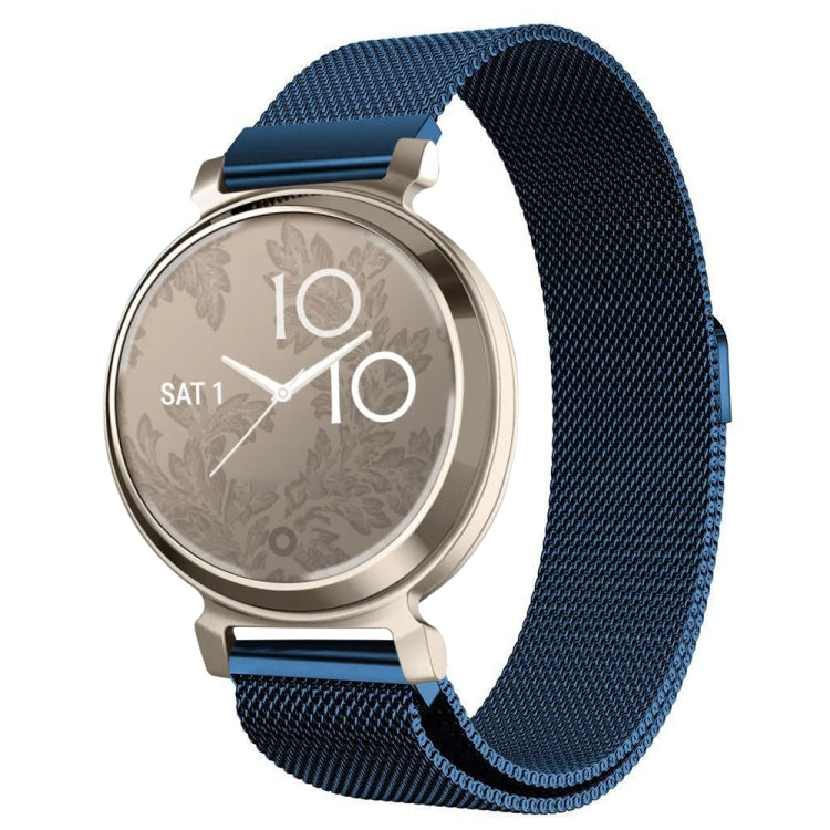 For Garmin Lily 2 14mm Milan Stainless Steel Watch Band(Blue)