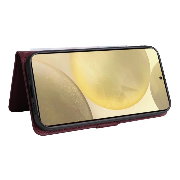 For Samsung Galaxy S25 5G BETOPNICE BN-005 2 in 1 Detachable Imitate Genuine Leather Phone Case(Wine Red)