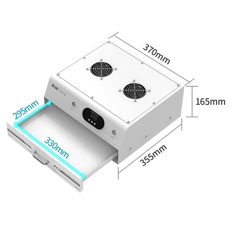 Uyue UV-6 15 inch Double Timing Intelligent Curing Lamp Mechanic for Phone / Pad (US Plug)