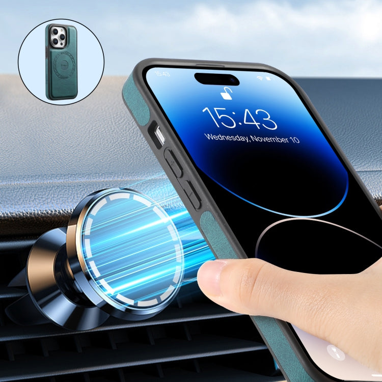 For iPhone 16 Pro Denior A13 Skin Feel MagSafe Phone Case(Blue) - iPhone 16 Pro Cases by Denior | Online Shopping South Africa | PMC TechLife | Buy Now Pay Later Mobicred